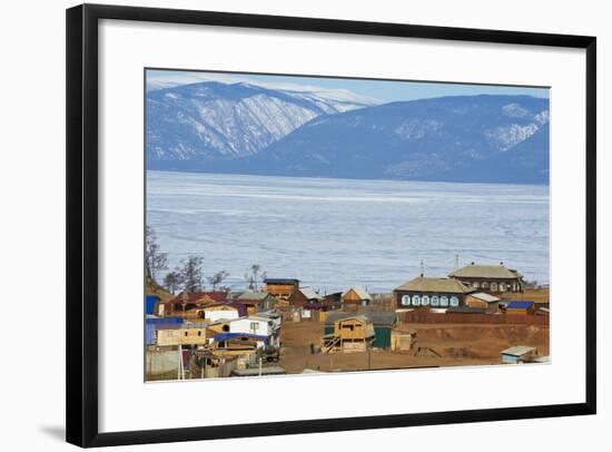 Khoujir, Maloe More (Little Sea), Frozen Lake During Winter, Olkhon Island, Lake Baikal-Bruno Morandi-Framed Photographic Print