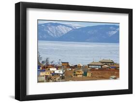 Khoujir, Maloe More (Little Sea), Frozen Lake During Winter, Olkhon Island, Lake Baikal-Bruno Morandi-Framed Photographic Print