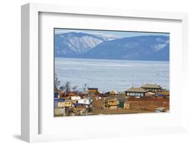 Khoujir, Maloe More (Little Sea), Frozen Lake During Winter, Olkhon Island, Lake Baikal-Bruno Morandi-Framed Photographic Print