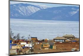 Khoujir, Maloe More (Little Sea), Frozen Lake During Winter, Olkhon Island, Lake Baikal-Bruno Morandi-Mounted Photographic Print