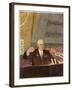 Khrushchev Speaking-null-Framed Art Print