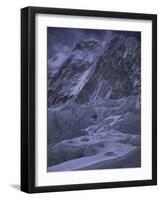 Khumbu Ice Fall and Everest Landscape, Nepal-Michael Brown-Framed Photographic Print