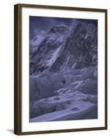 Khumbu Ice Fall and Everest Landscape, Nepal-Michael Brown-Framed Photographic Print