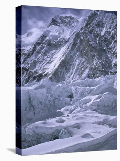 Khumbu Ice Fall, Everest, Nepal-Michael Brown-Stretched Canvas