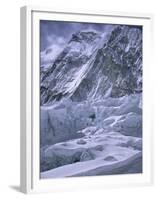 Khumbu Ice Fall, Everest, Nepal-Michael Brown-Framed Premium Photographic Print