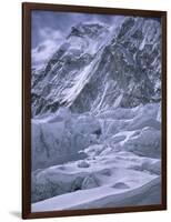 Khumbu Ice Fall, Everest, Nepal-Michael Brown-Framed Premium Photographic Print