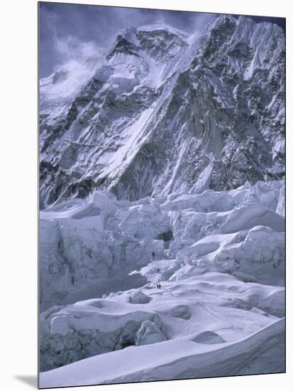 Khumbu Ice Fall, Everest, Nepal-Michael Brown-Mounted Premium Photographic Print