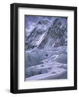 Khumbu Ice Fall, Everest, Nepal-Michael Brown-Framed Premium Photographic Print