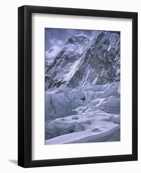 Khumbu Ice Fall, Everest, Nepal-Michael Brown-Framed Premium Photographic Print