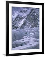 Khumbu Ice Fall, Everest, Nepal-Michael Brown-Framed Photographic Print