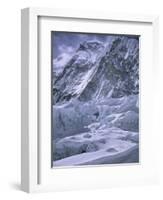 Khumbu Ice Fall, Everest, Nepal-Michael Brown-Framed Photographic Print