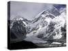 Khumbu Ice Fall, Everest Southside-Michael Brown-Stretched Canvas