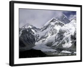 Khumbu Ice Fall, Everest Southside-Michael Brown-Framed Photographic Print