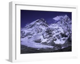 Khumbu Ice Fall Landscape at Everest, Nepal-Michael Brown-Framed Premium Photographic Print