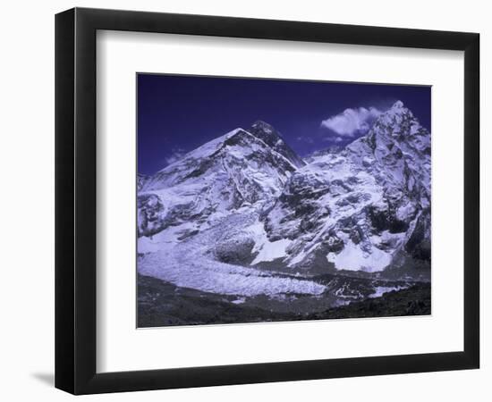 Khumbu Ice Fall Landscape at Everest, Nepal-Michael Brown-Framed Photographic Print