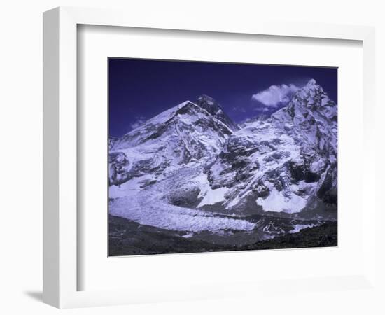 Khumbu Ice Fall Landscape at Everest, Nepal-Michael Brown-Framed Photographic Print