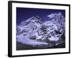 Khumbu Ice Fall Landscape at Everest, Nepal-Michael Brown-Framed Photographic Print