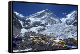 Khumbu Icefall from Everest Base Camp-Peter Barritt-Framed Stretched Canvas