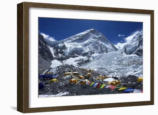 Khumbu Icefall from Everest Base Camp-Peter Barritt-Framed Photographic Print