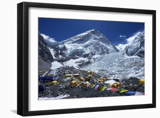 Khumbu Icefall from Everest Base Camp-Peter Barritt-Framed Photographic Print