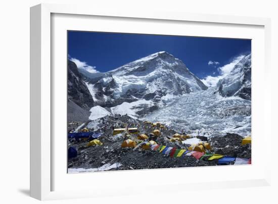 Khumbu Icefall from Everest Base Camp-Peter Barritt-Framed Photographic Print