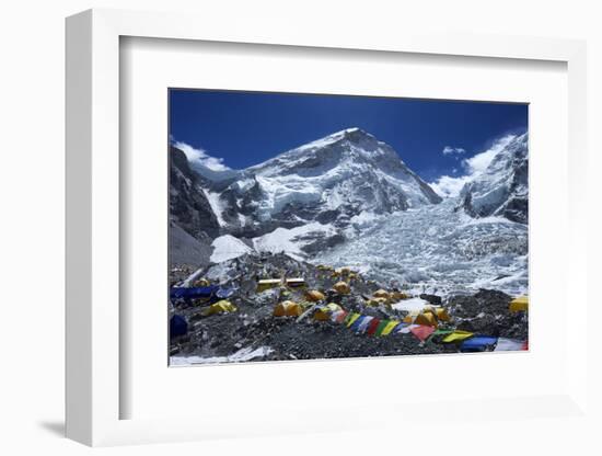 Khumbu Icefall from Everest Base Camp-Peter Barritt-Framed Photographic Print