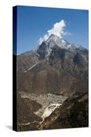 Khumjung village in the Khumbu (Everest) Region, Nepal, Himalayas, Asia-Alex Treadway-Stretched Canvas