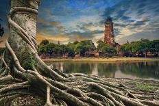Land Scape of Ancient and Old Pagoda in History Temple of Ayuthaya World Heritage Sites of Unesco C-khunaspix-Photographic Print