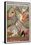 Khusraw Beholding Shirin Bathing. (Miniature From the Cycle of Eight Poetic Subjects)-null-Framed Stretched Canvas