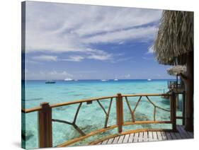 Kia Ora Resort, Rangiroa, Tuamotu Archipelago, French Polynesia Islands-Sergio Pitamitz-Stretched Canvas