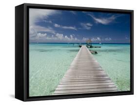 Kia Ora Resort, Rangiroa, Tuamotu Archipelago, French Polynesia, Pacific Islands, Pacific-Sergio Pitamitz-Framed Stretched Canvas