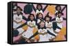 Kiamuki High School Cheerleaders, 2002-Joe Heaps Nelson-Framed Stretched Canvas