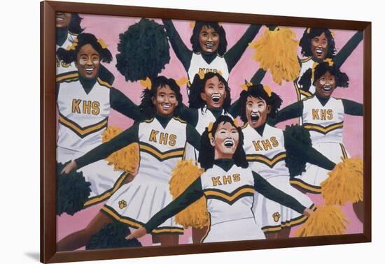 Kiamuki High School Cheerleaders, 2002-Joe Heaps Nelson-Framed Giclee Print