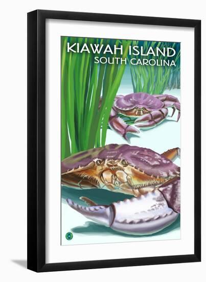 Kiawah Island, South Carolina - Dungeness Crab-Lantern Press-Framed Art Print