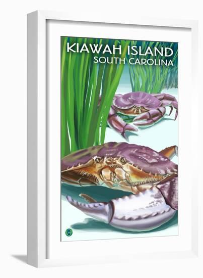 Kiawah Island, South Carolina - Dungeness Crab-Lantern Press-Framed Art Print