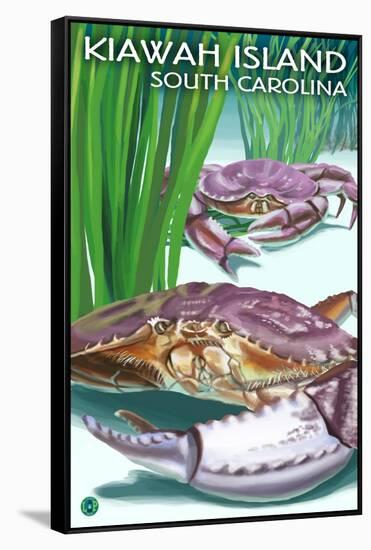 Kiawah Island, South Carolina - Dungeness Crab-Lantern Press-Framed Stretched Canvas