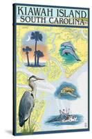 Kiawah Island, South Carolina - Nautical Chart-Lantern Press-Stretched Canvas