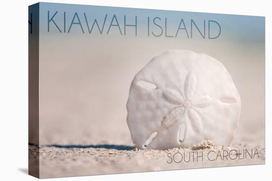 Kiawah Island, South Carolina - Sand Dollar and Beach-Lantern Press-Stretched Canvas