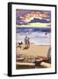 Kiawah Island, South Carolina - Sunset and Beach-Lantern Press-Framed Art Print