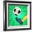 Kick a Soccer Ball-Valeriy Kachaev-Framed Art Print