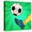 Kick a Soccer Ball-Valeriy Kachaev-Stretched Canvas