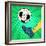 Kick a Soccer Ball-Valeriy Kachaev-Framed Art Print