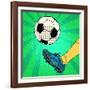 Kick a Soccer Ball-Valeriy Kachaev-Framed Art Print