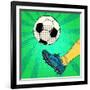 Kick a Soccer Ball-Valeriy Kachaev-Framed Art Print