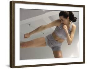 Kickboxing Workout-null-Framed Photographic Print