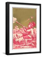 Kicked, Boy Shooting Birds-null-Framed Art Print