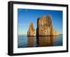 Kicker Rock near San Cristobal, Galapagos Islands, Ecuador-Keren Su-Framed Photographic Print