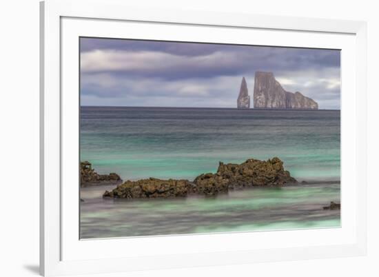 Kicker Rock or Leon Dormido, San Cristobal Island, Galapagos, Ecuador.-Adam Jones-Framed Photographic Print