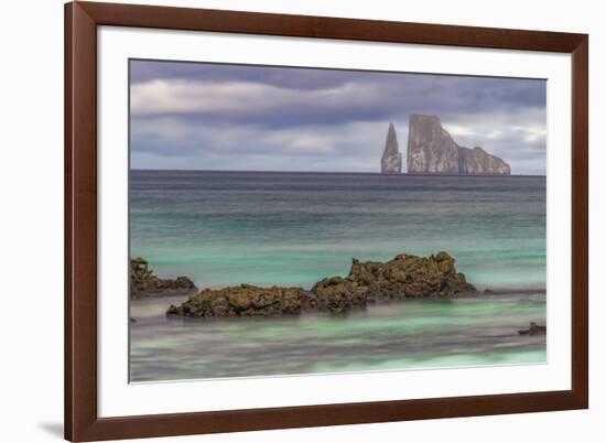 Kicker Rock or Leon Dormido, San Cristobal Island, Galapagos, Ecuador.-Adam Jones-Framed Photographic Print