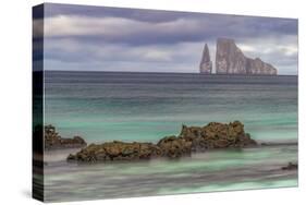 Kicker Rock or Leon Dormido, San Cristobal Island, Galapagos, Ecuador.-Adam Jones-Stretched Canvas